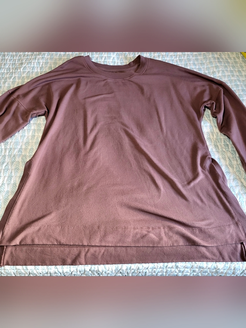 Womens Sweatshirt in Dusty Mauve